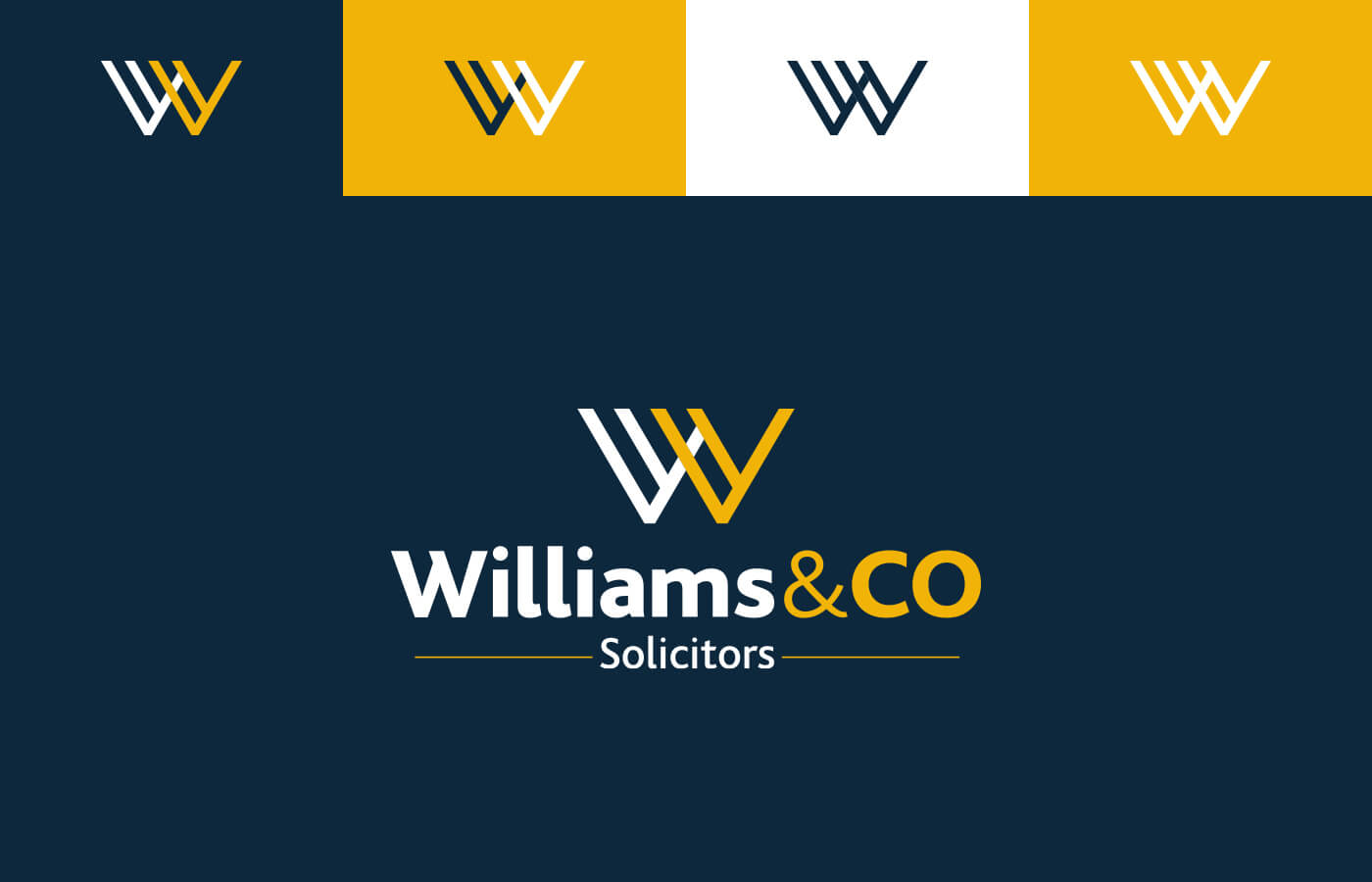 Rapid Fire Williams Co Legal Branding Logo Colour Options