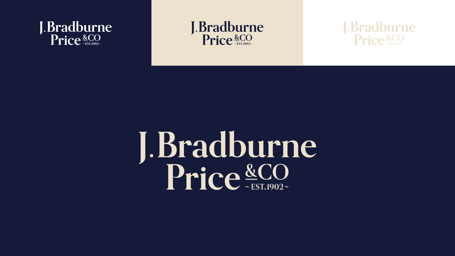 J Bradburne Price & Co Branding Logo Design