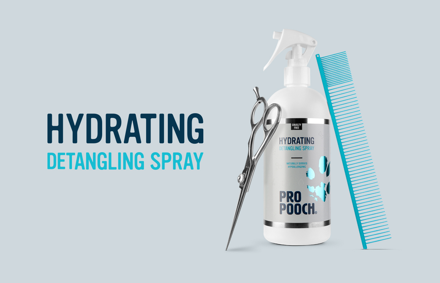 Rapid Fire Pro Pooch Branding and Graphic Design Hydrating Detangling Spray