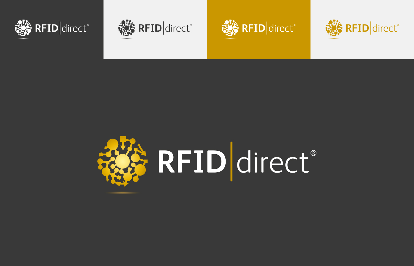 Rapid Fire RFID direct Branding Logo Design Colour Options